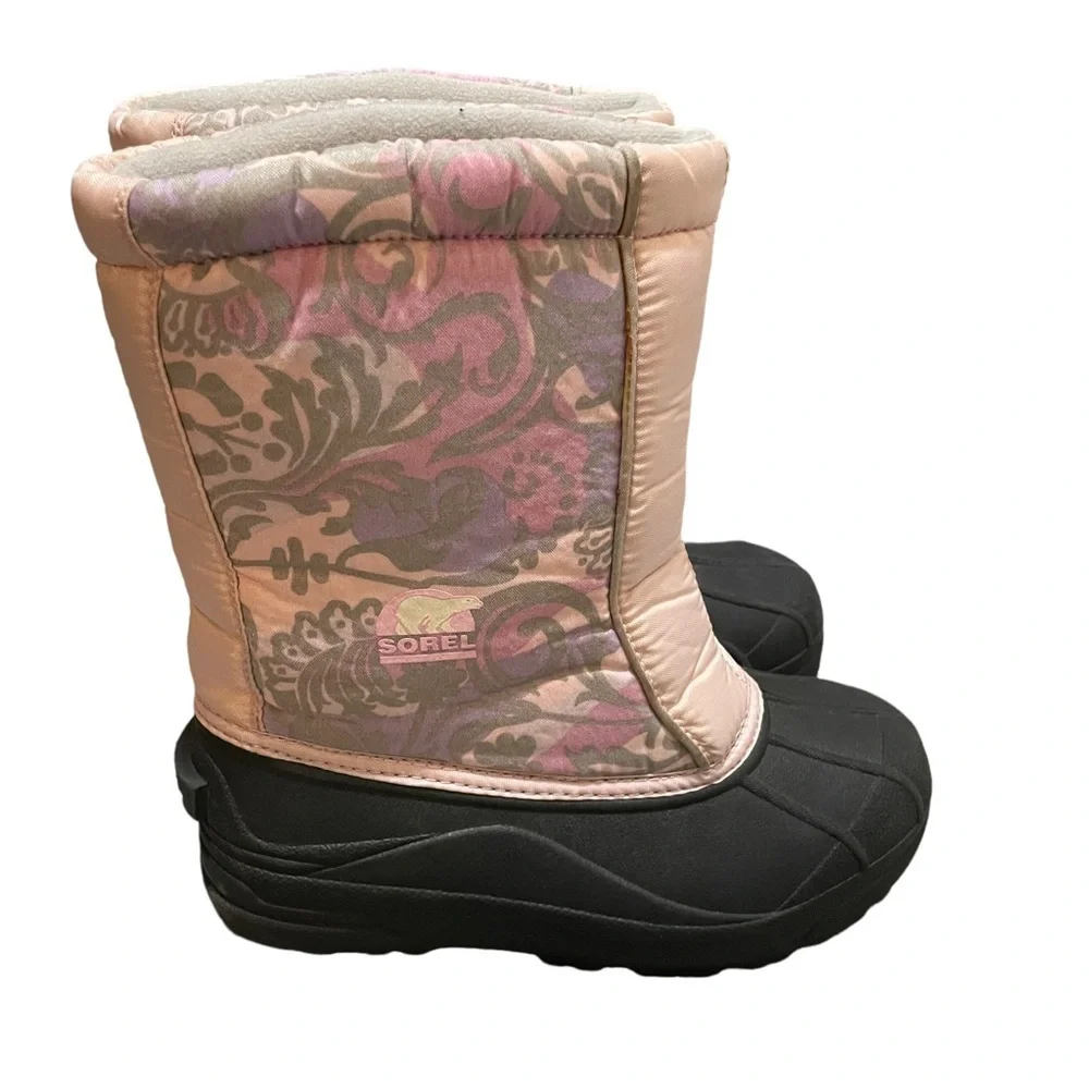 Sorel‎ Pink Snow Command Insulated Boots Youth Size 4
